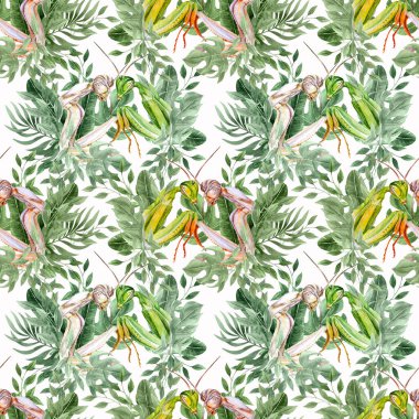 Yapraklarda peygamber develeri olan kusursuz bir desen.