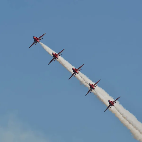 Gdynia Polonia Agosto 2021 Royal Air Force Aerobatic Team Del — Foto Stock