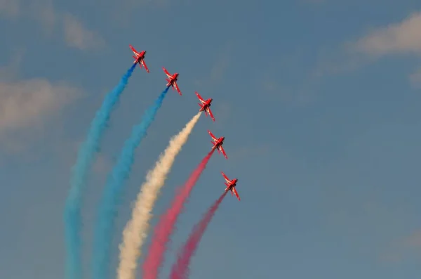 Gdynia Polonia Agosto 2021 Royal Air Force Aerobatic Team Del — Foto Stock