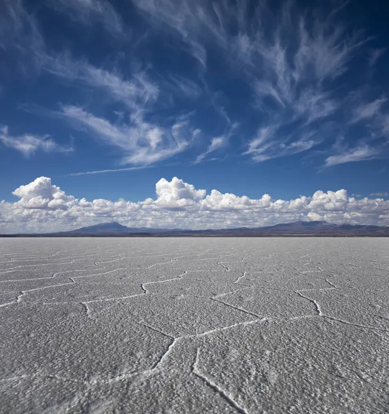 Salar Uyuni Salt Flat Aitiplano Bolivia — стоковое фото