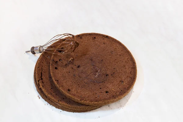 Шоколадный бисквит — стоковое фото