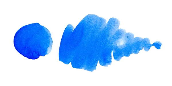 Στοιχείο μπλε νερομπογιά σχεδίασης — Φωτογραφία Αρχείου