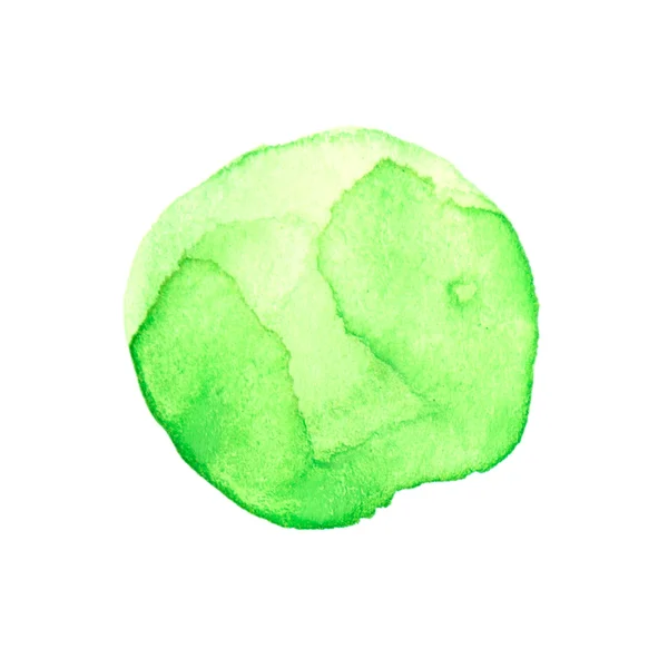 Círculo de acuarela verde — Foto de Stock
