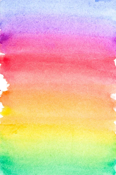 Arcobaleno vivido acquerello sfondo — Foto Stock