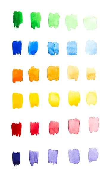 Watercolor gradient palette — Stock Photo, Image