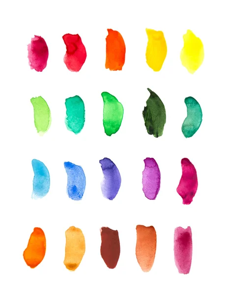 Watercolor hand painted palette — Stock Photo, Image