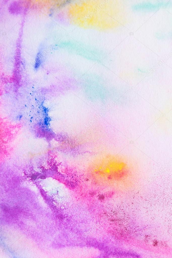 Pink watercolor painting background