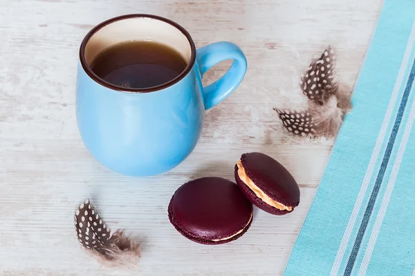 Schwarze Johannisbeeren Macarons — Stockfoto