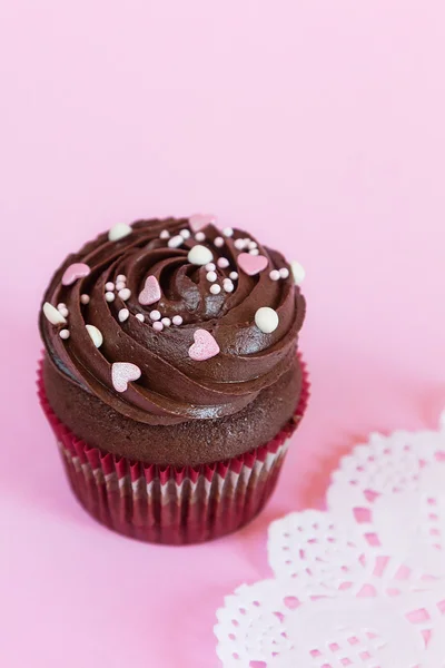 Homemade Chocolate Cupcake — Stock Photo, Image