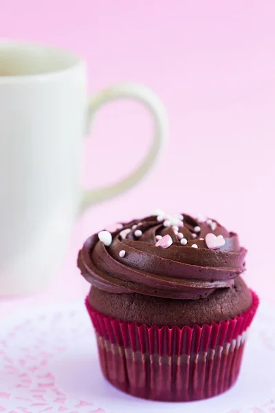 Házi csokoládé cupcake — Stock Fotó