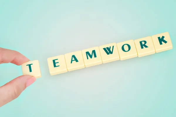 Teamwerk woord — Stockfoto