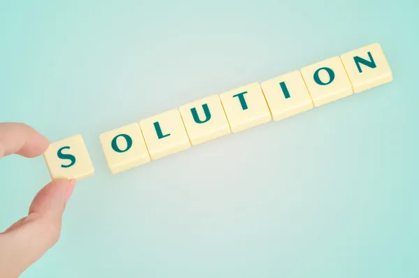 Solution word — Stock Photo, Image