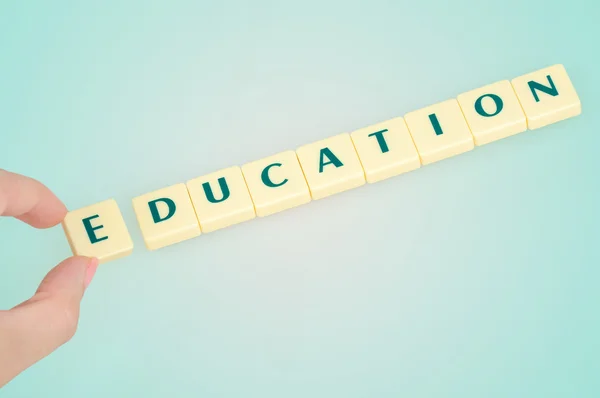 Słowo edukacji — Zdjęcie stockowe
