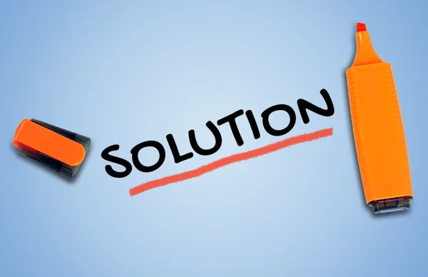 Solution word — Stock Photo, Image