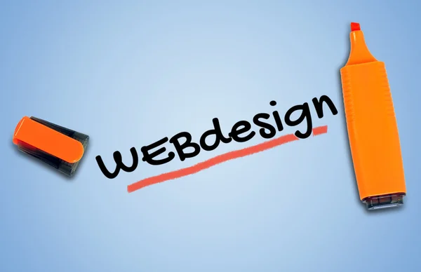 Webdesign word — Stock Photo, Image