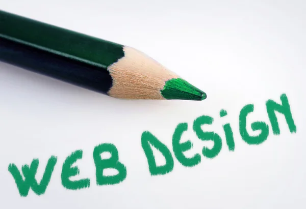 Слово веб-дизайна — стоковое фото