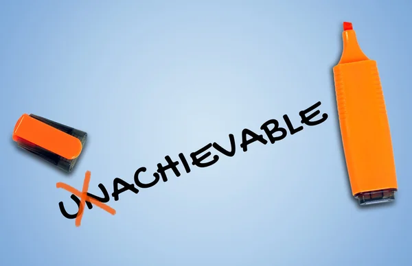 Unachievable word — Stock Photo, Image