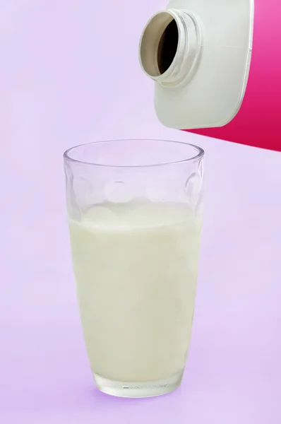 Glass with milk — Stock Photo, Image