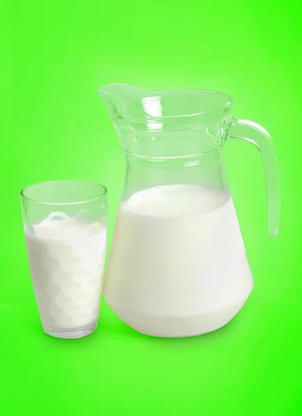 Pitcher with milk — Stock Photo, Image