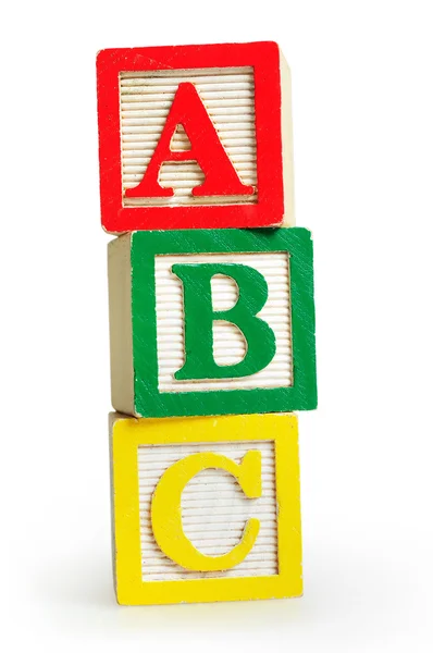 Isolated word ABC — Stock Photo, Image