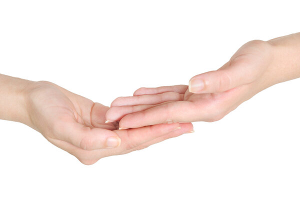 Hand offering nothing