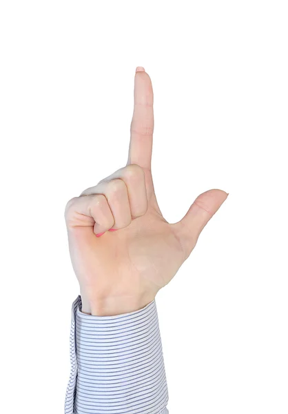 Finger upp — Stockfoto