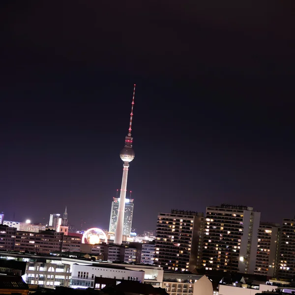 Berlin nattetid — Stockfoto