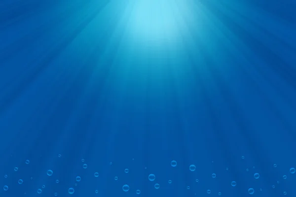Rayons de soleil sous l'eau — Photo