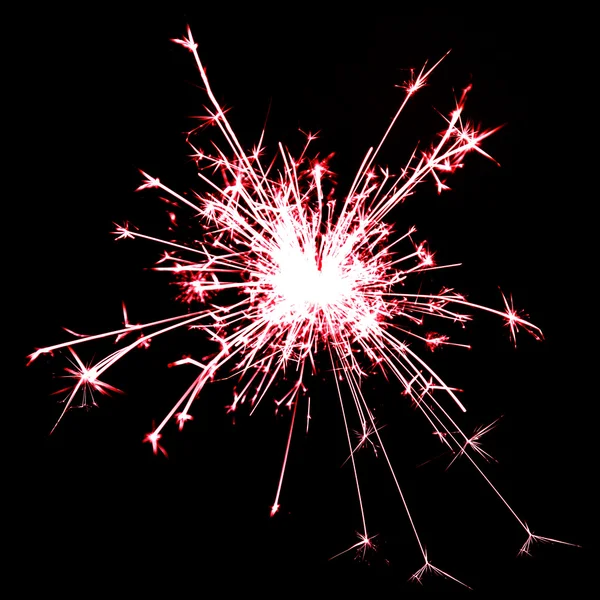 Red sparkler — Stock Photo, Image