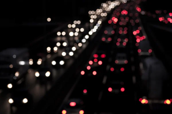 Efekt bokeh autostrada — Zdjęcie stockowe