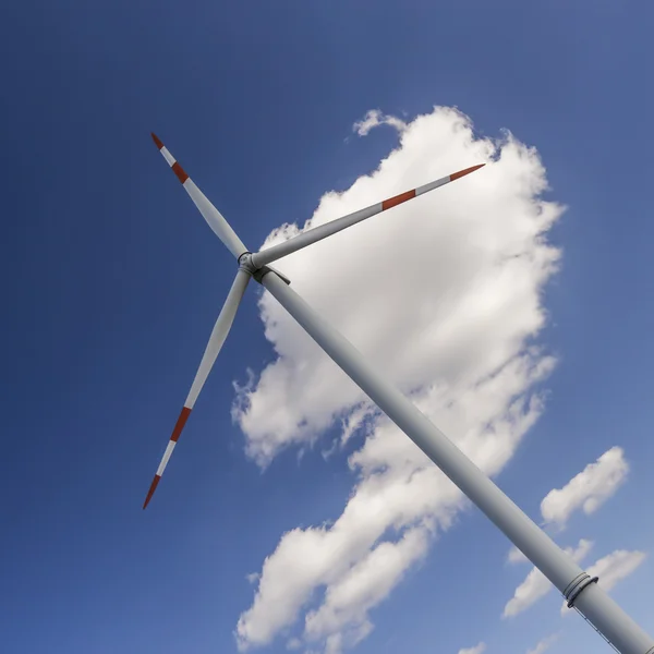 Vindkraftgenerator i himlen — Stockfoto