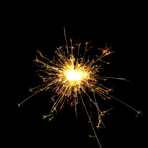 Golden sparkler — Stock Photo, Image