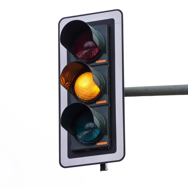 Traffic-light (geel) — Stockfoto