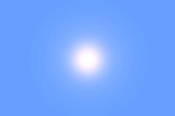 Açık mavi gökyüzü ve güneş — Stok fotoğraf