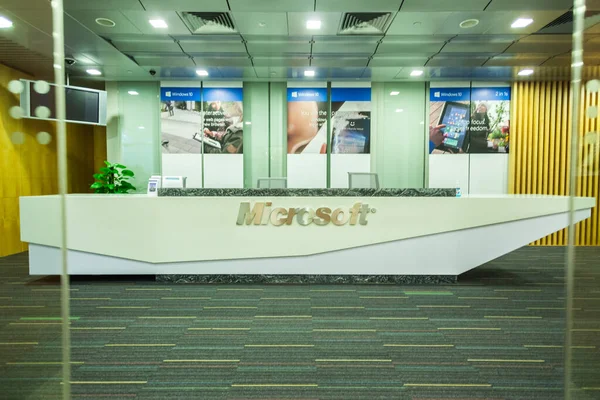 SINGAPORE - NOVEMBER 15, 2015: Receptie bij Microsoft Technology Centre in Singapore — Stockfoto