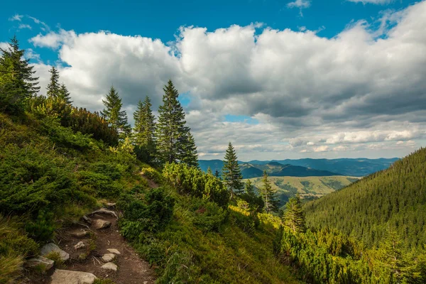 Paisagem pitoresca das montanhas dos Cárpatos, Ucrânia — Fotografia de Stock