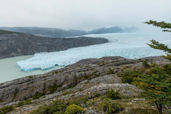 Μεγάλο πεδίο πάγου του Grey Glacie, Torres del Paine National Park, Χιλή — Φωτογραφία Αρχείου