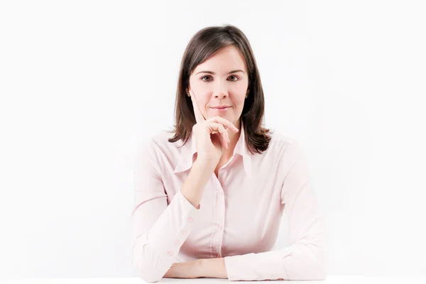 Portrait of young beautiful business woman. — Stock Photo, Image