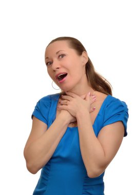 kadın şaşkın ve şans sevindim