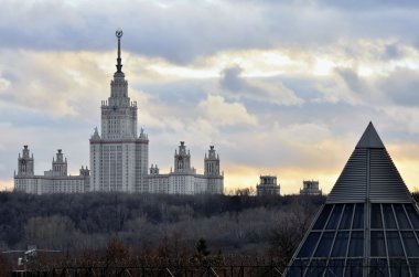 Moscow State University named after Lomonosov clipart