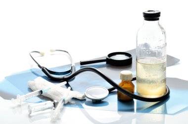 Natürmort, doktorlar tarafından tedavi için kullanılan tıbbi maddeler