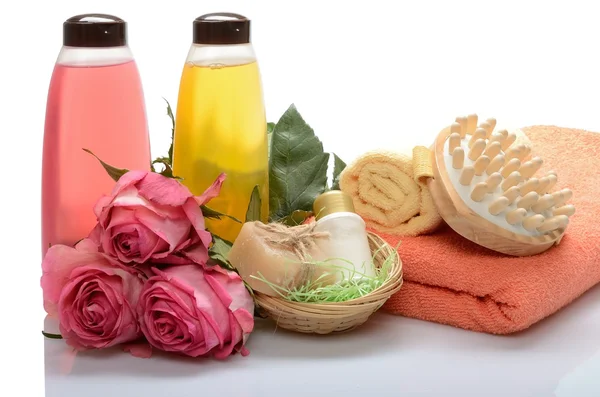 Items voor lichaamsverzorging, spabad, sauna en massage — Stockfoto