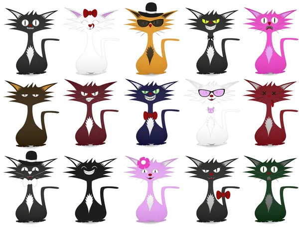 Chats frais — Image vectorielle