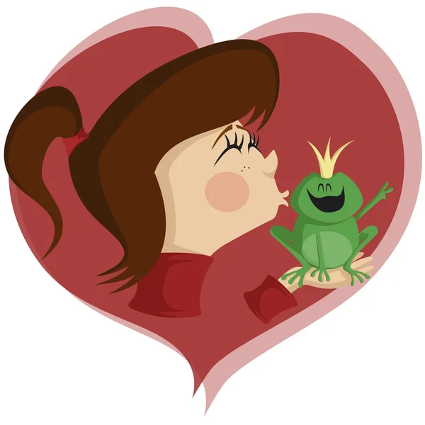 Kiss The Frog! — Stock Vector