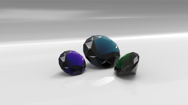 Ametist - safir - zümrüt