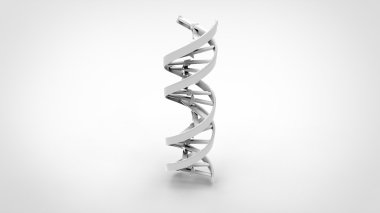 DNA çift sarmalı - beyaz