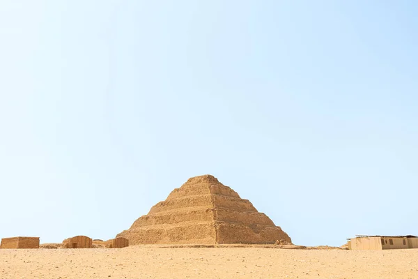 Фараон Зосер Шаг Пирамиды Некрополе Саккара — стоковое фото