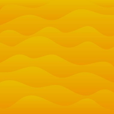 Wavy liquid background with yellow gradient. Vector illustration.