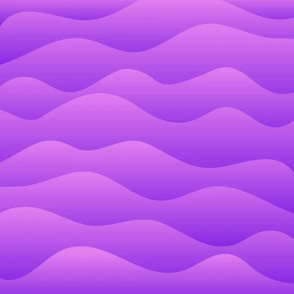 Wavy background with purple gradient. Vector illustration. — Stock Vector