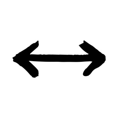 Illustration of double arrow in hand-drawn style.